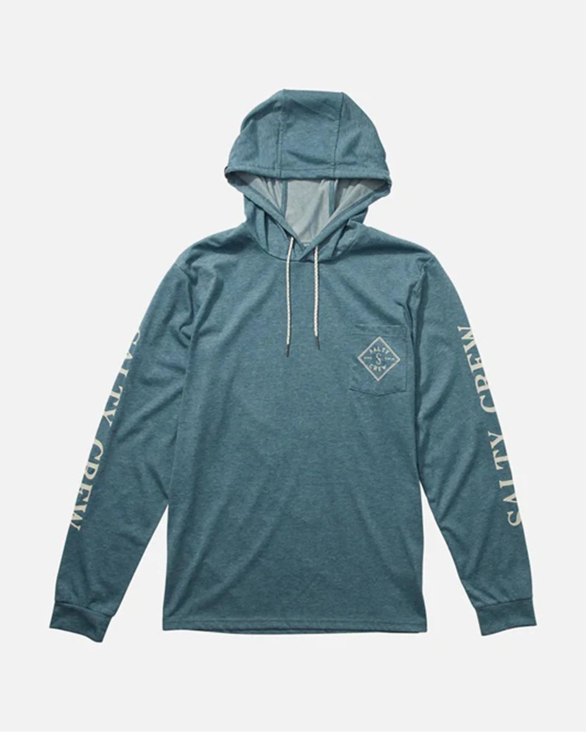 Tippet Pocket Hood Tech Tee - Slate