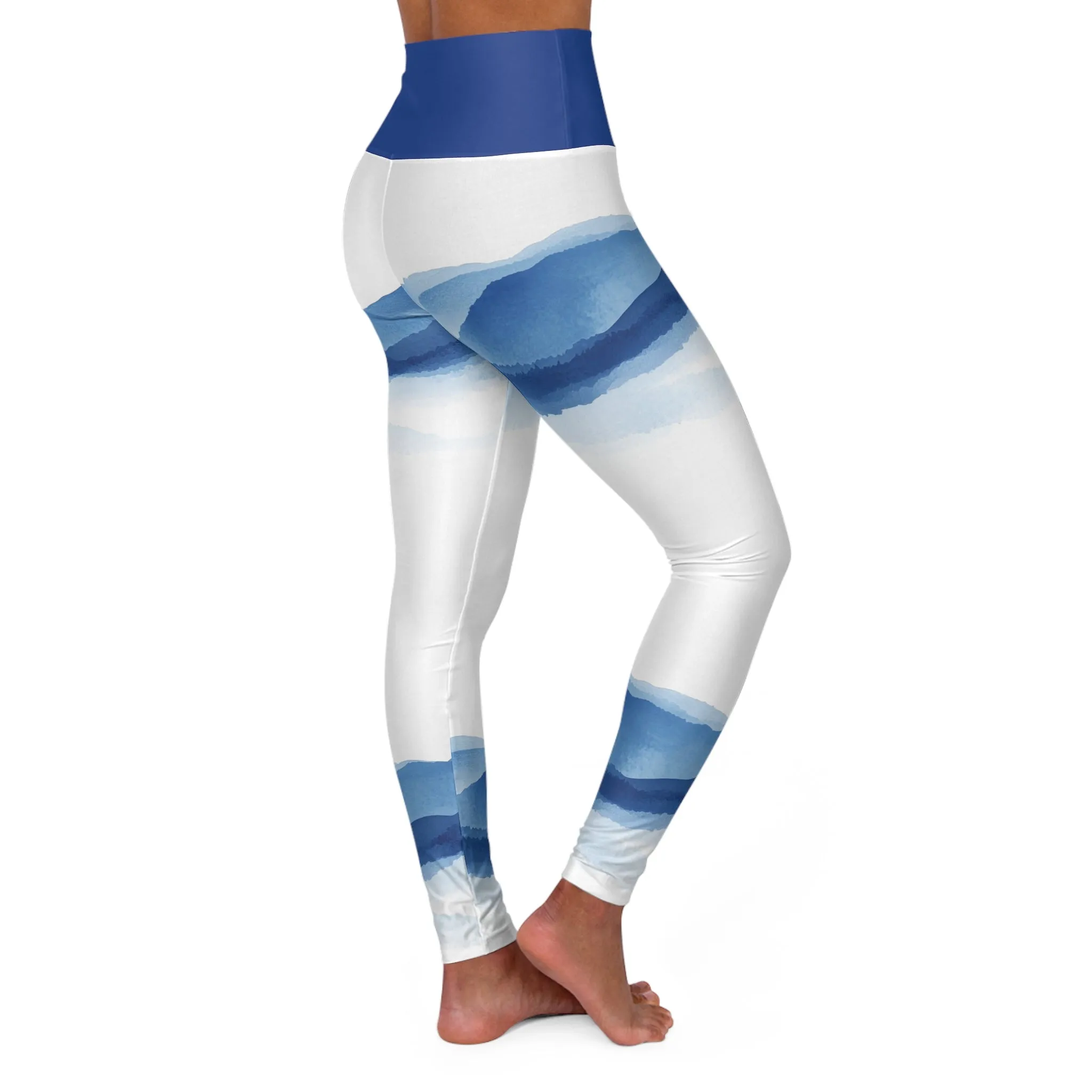 Tranquil Mountain High Waisted Yoga Leggings