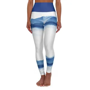 Tranquil Mountain High Waisted Yoga Leggings