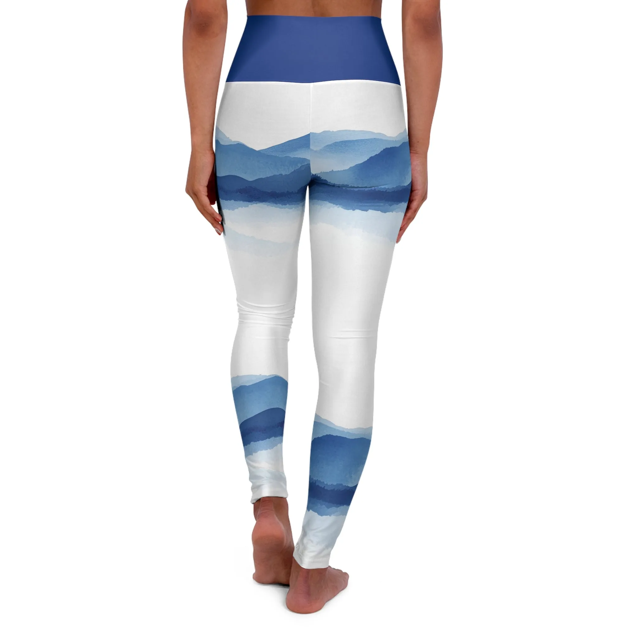 Tranquil Mountain High Waisted Yoga Leggings