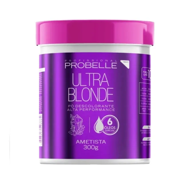 Ultra Blonde Amethyst Bleaching Powder Hair Bleaching Treatment 300g - Probelle