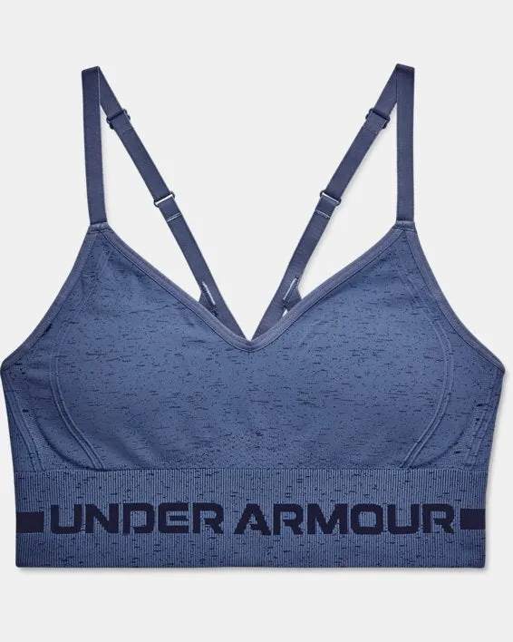 Under Armour Women's UA Seamless Low Long Heather Sports Bra
