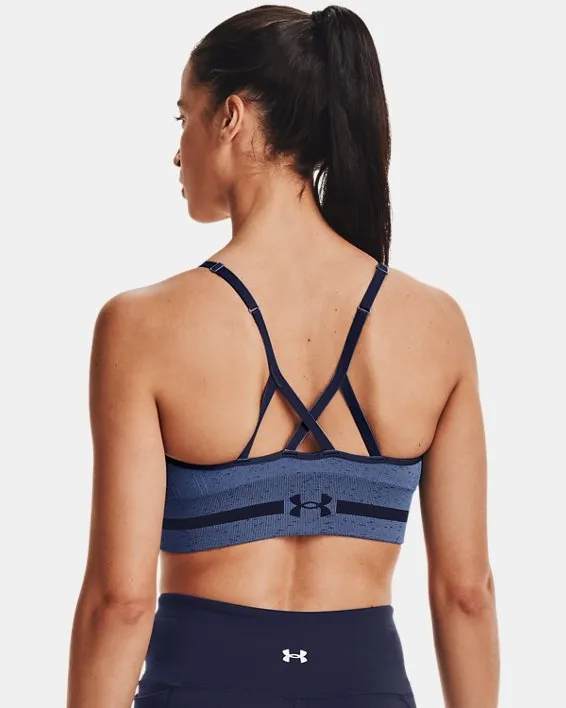 Under Armour Women's UA Seamless Low Long Heather Sports Bra