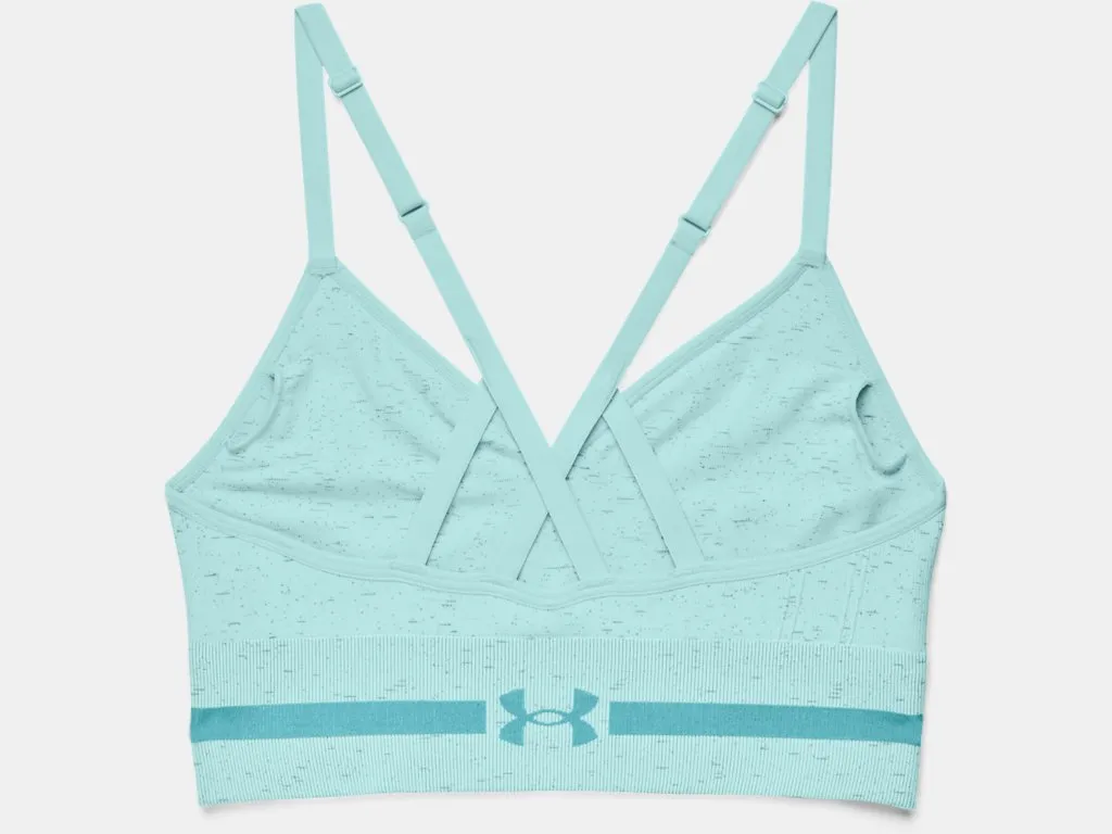 Under Armour Women's UA Seamless Low Long Heather Sports Bra