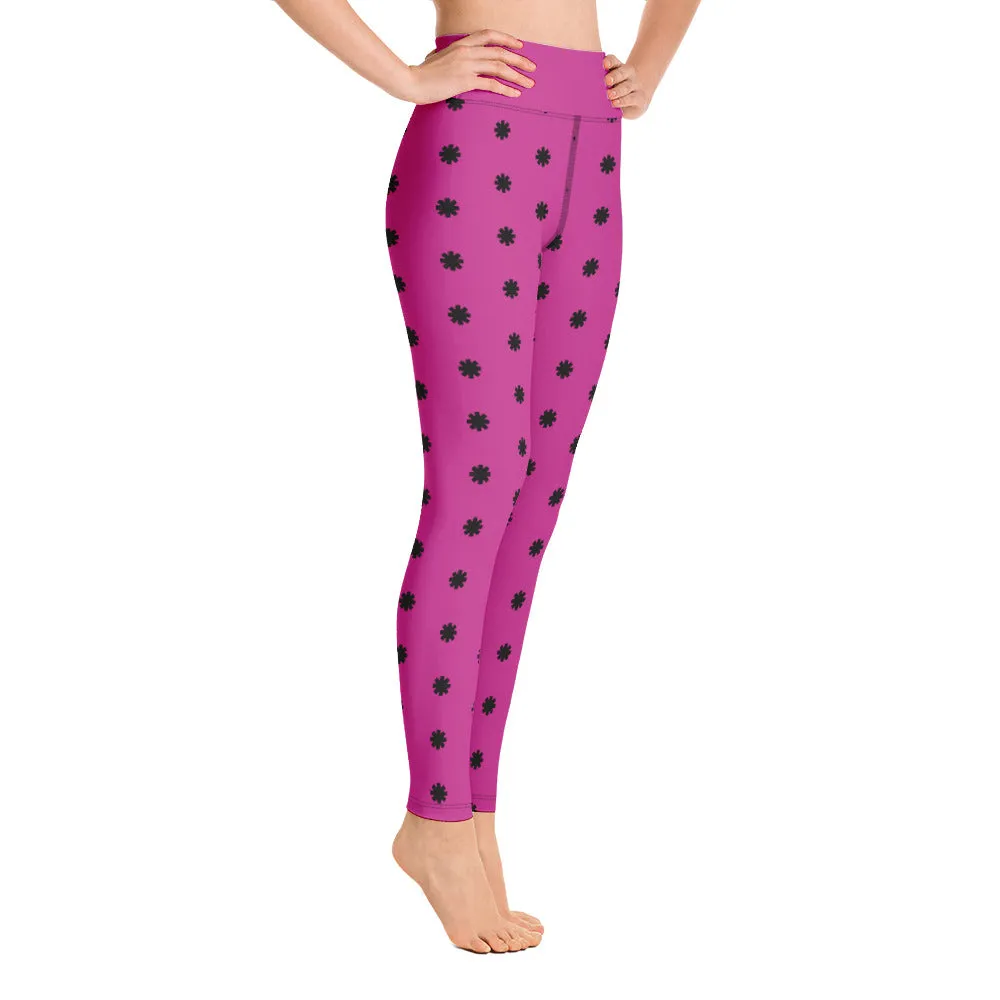 Unicorn Pig Purple Yoga Leggings