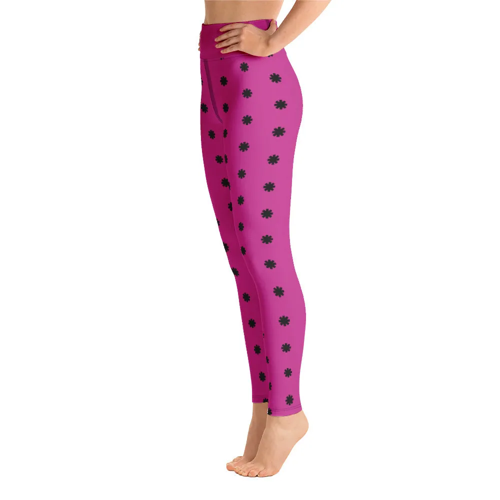 Unicorn Pig Purple Yoga Leggings