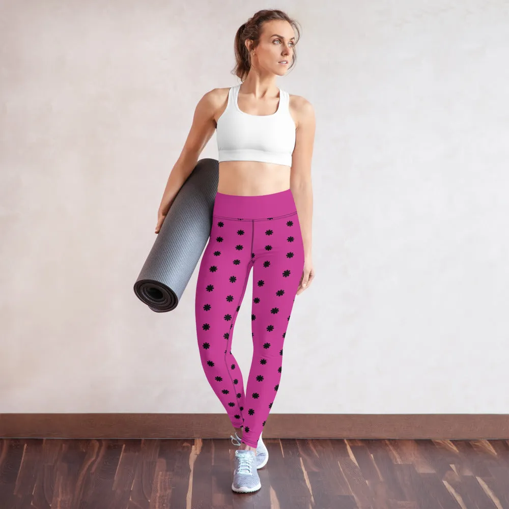 Unicorn Pig Purple Yoga Leggings