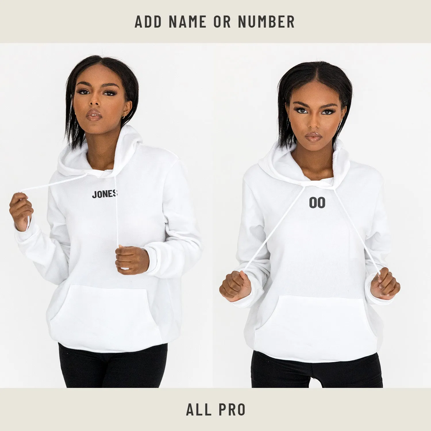 Unisex Hoodie in White