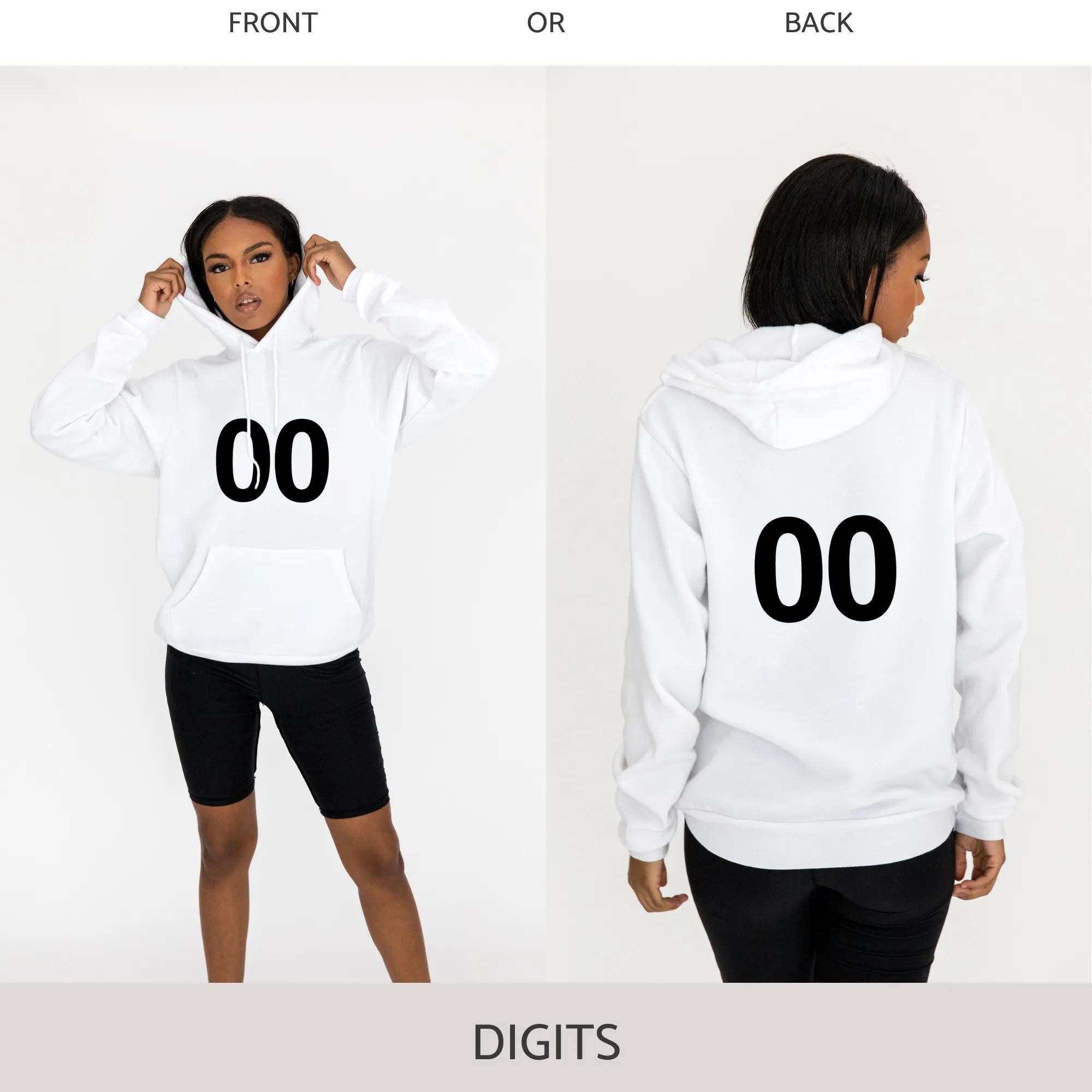 Unisex Hoodie in White