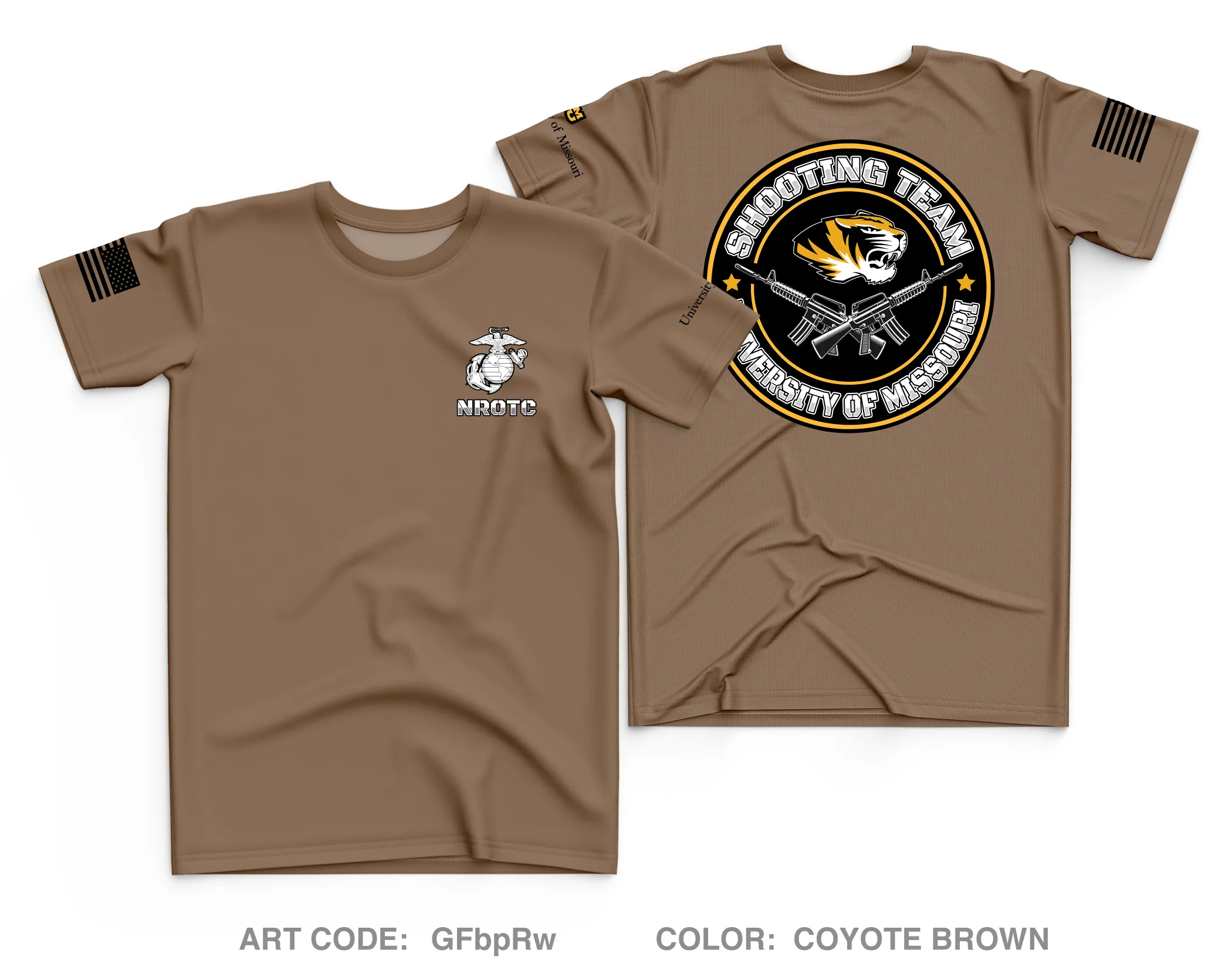 University of Missouri NROTC Core Men's SS Performance Tee - GFbpRw