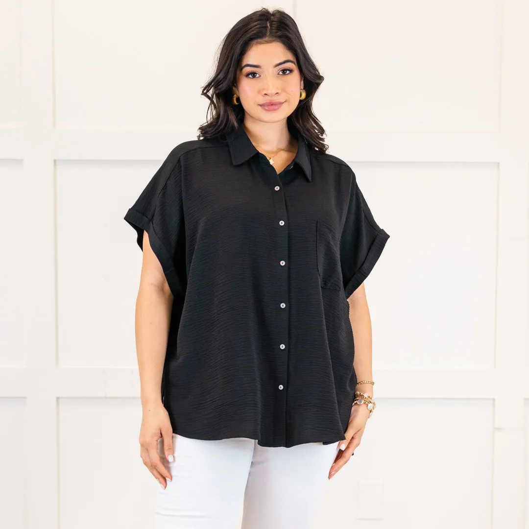 Up In The Air Top, Black