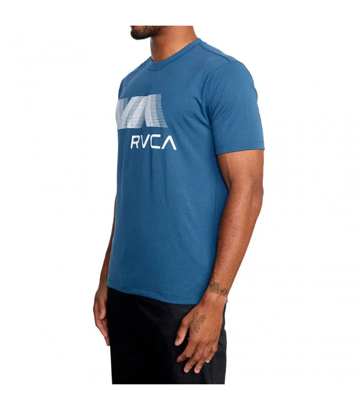 VA RVCA BLUR SS TEE Blue