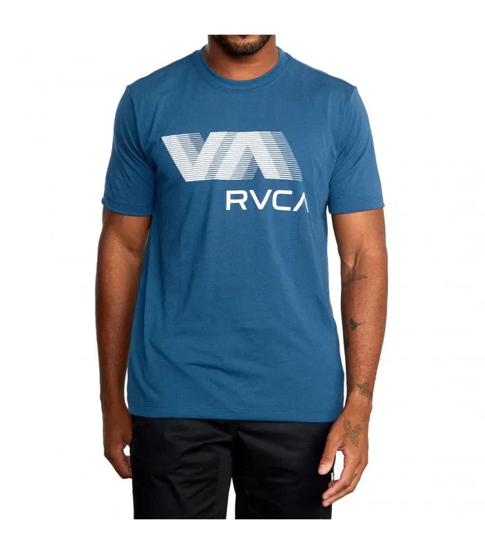 VA RVCA BLUR SS TEE Blue