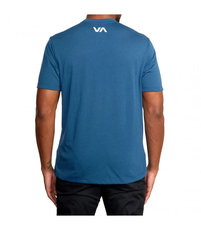 VA RVCA BLUR SS TEE Blue