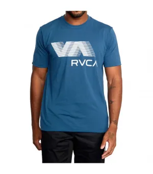VA RVCA BLUR SS TEE Blue