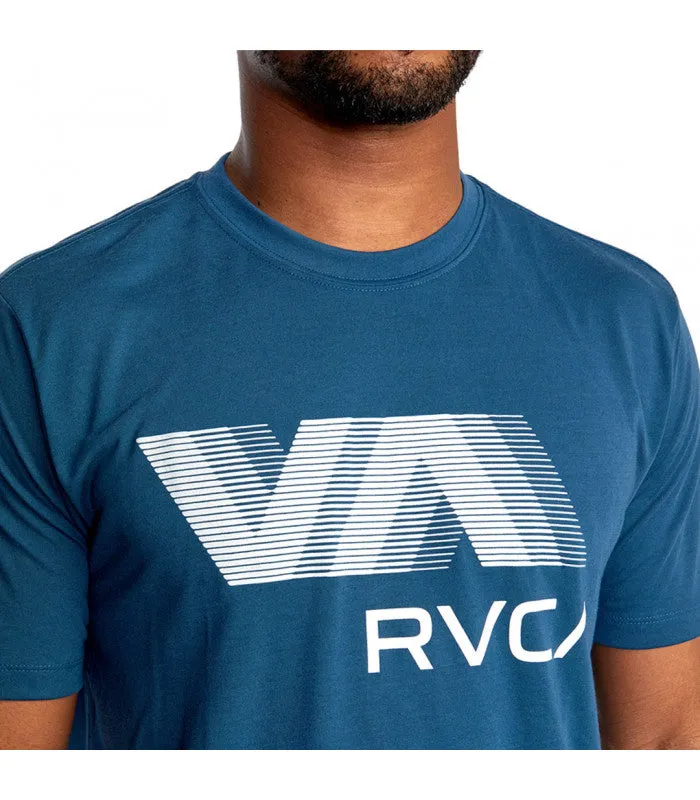 VA RVCA BLUR SS TEE Blue