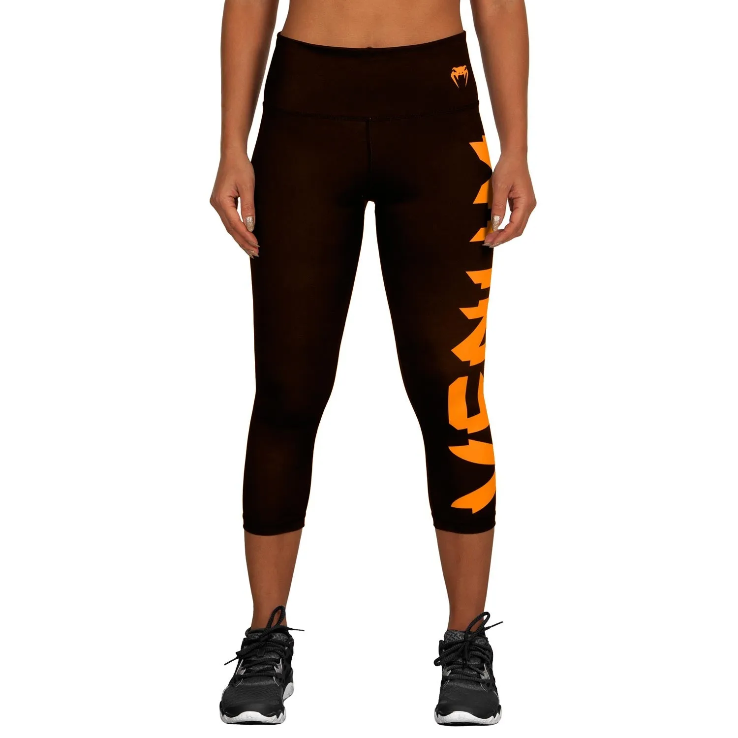 Venum Giant Cropped Leggings - Black/Orange
