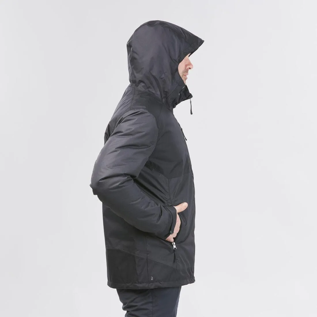 Veste de randonnée -10°C imperméable homme, NH500 noir