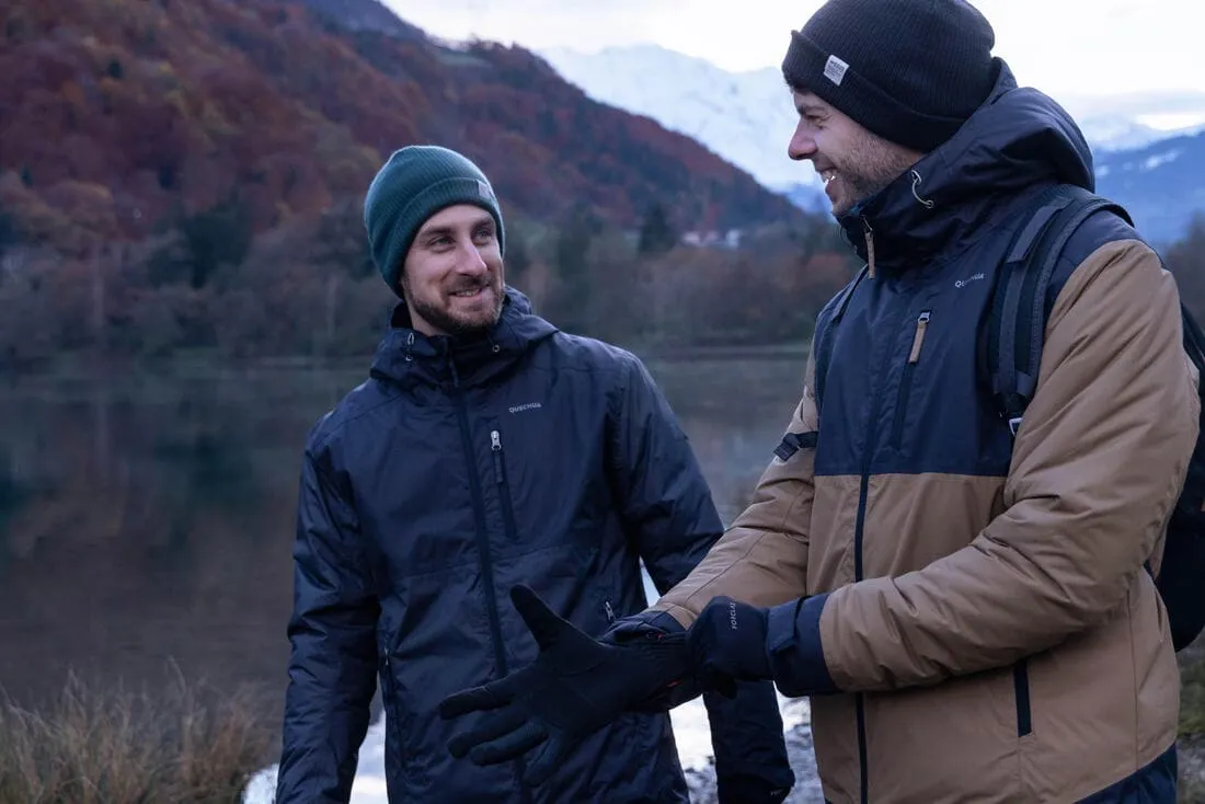Veste de randonnée -10°C imperméable homme, NH500 noir