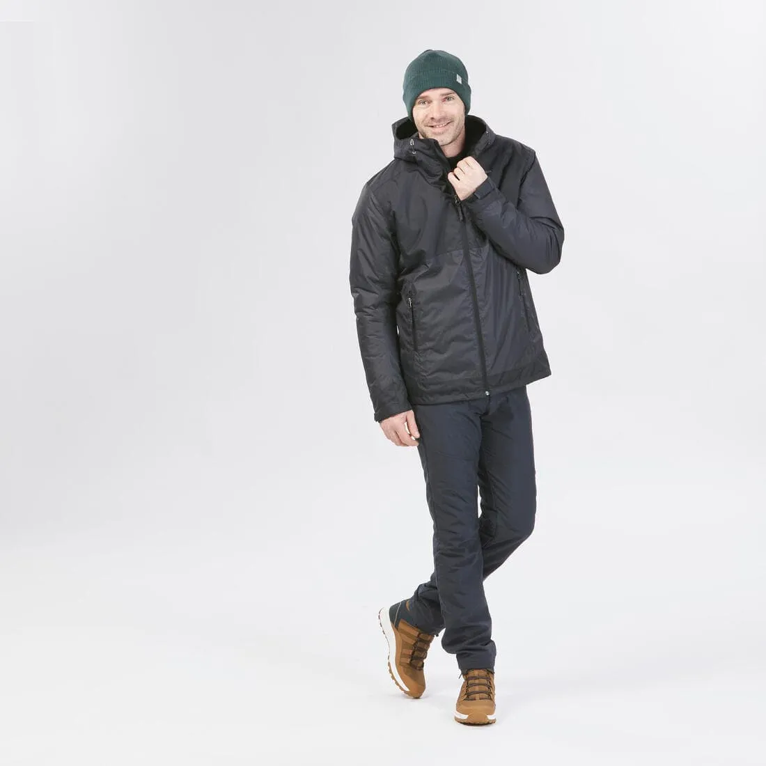 Veste de randonnée -10°C imperméable homme, NH500 noir
