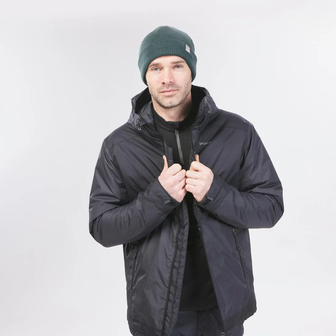 Veste de randonnée -10°C imperméable homme, NH500 noir