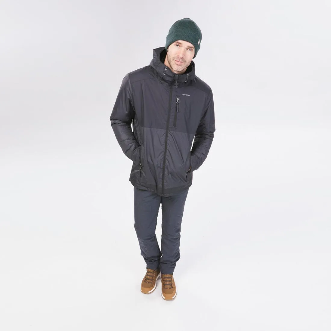Veste de randonnée -10°C imperméable homme, NH500 noir