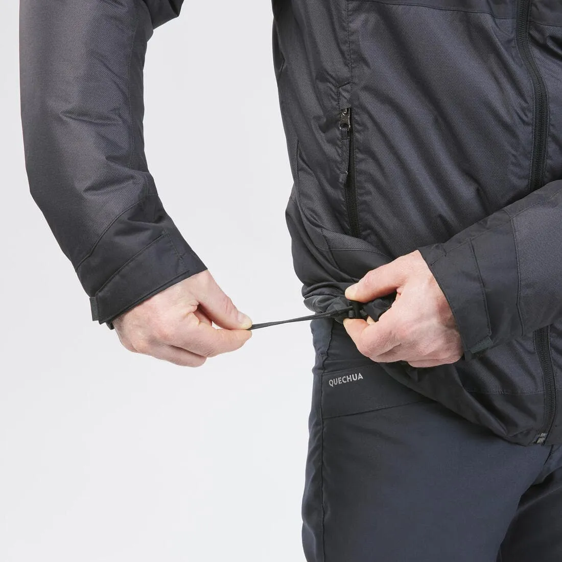 Veste de randonnée -10°C imperméable homme, NH500 noir