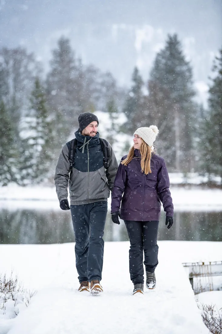 Veste de randonnée -5°C imperméable femme, NH100 violet