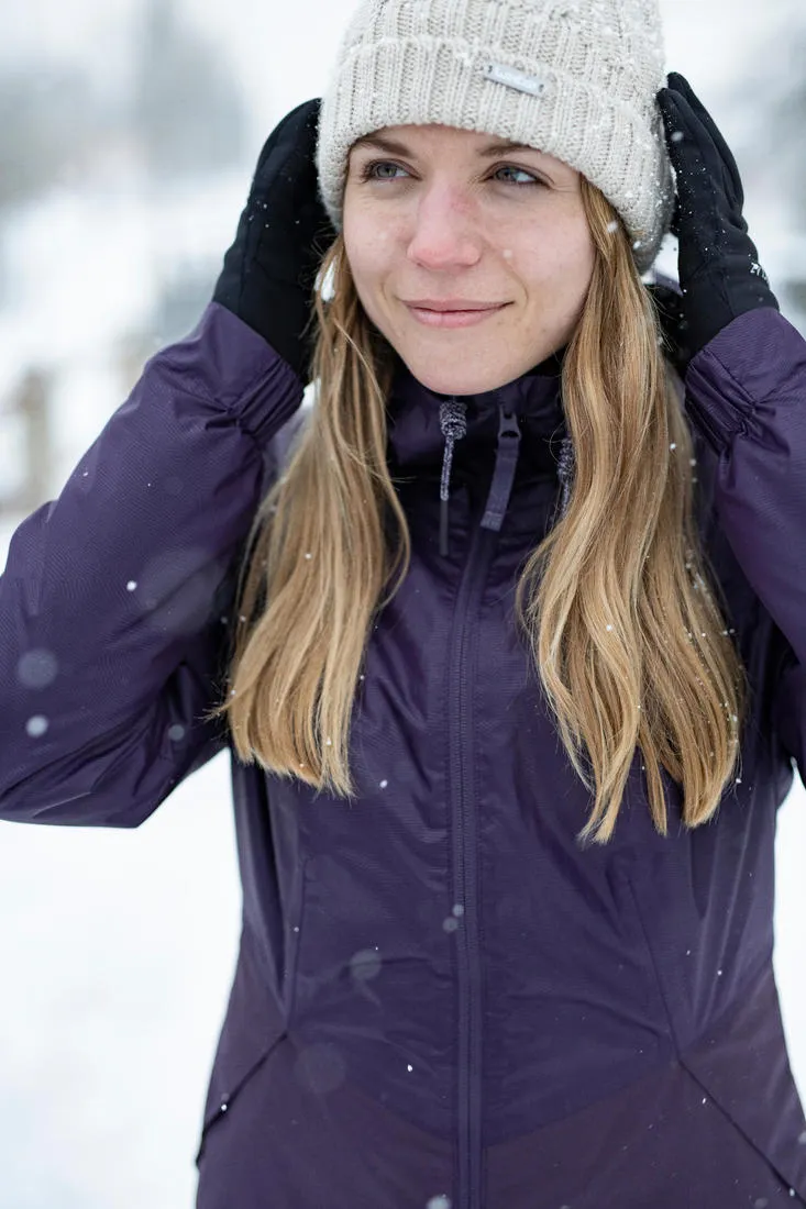 Veste de randonnée -5°C imperméable femme, NH100 violet