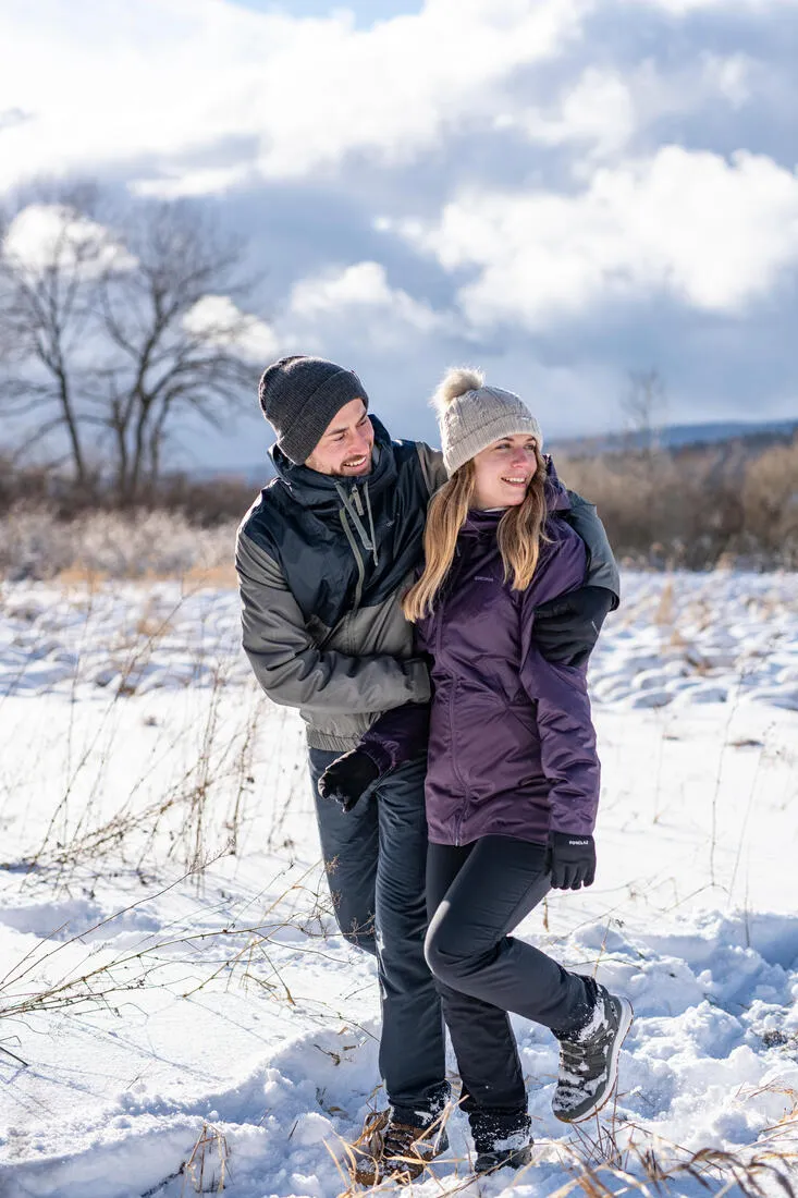Veste de randonnée -5°C imperméable femme, NH100 violet