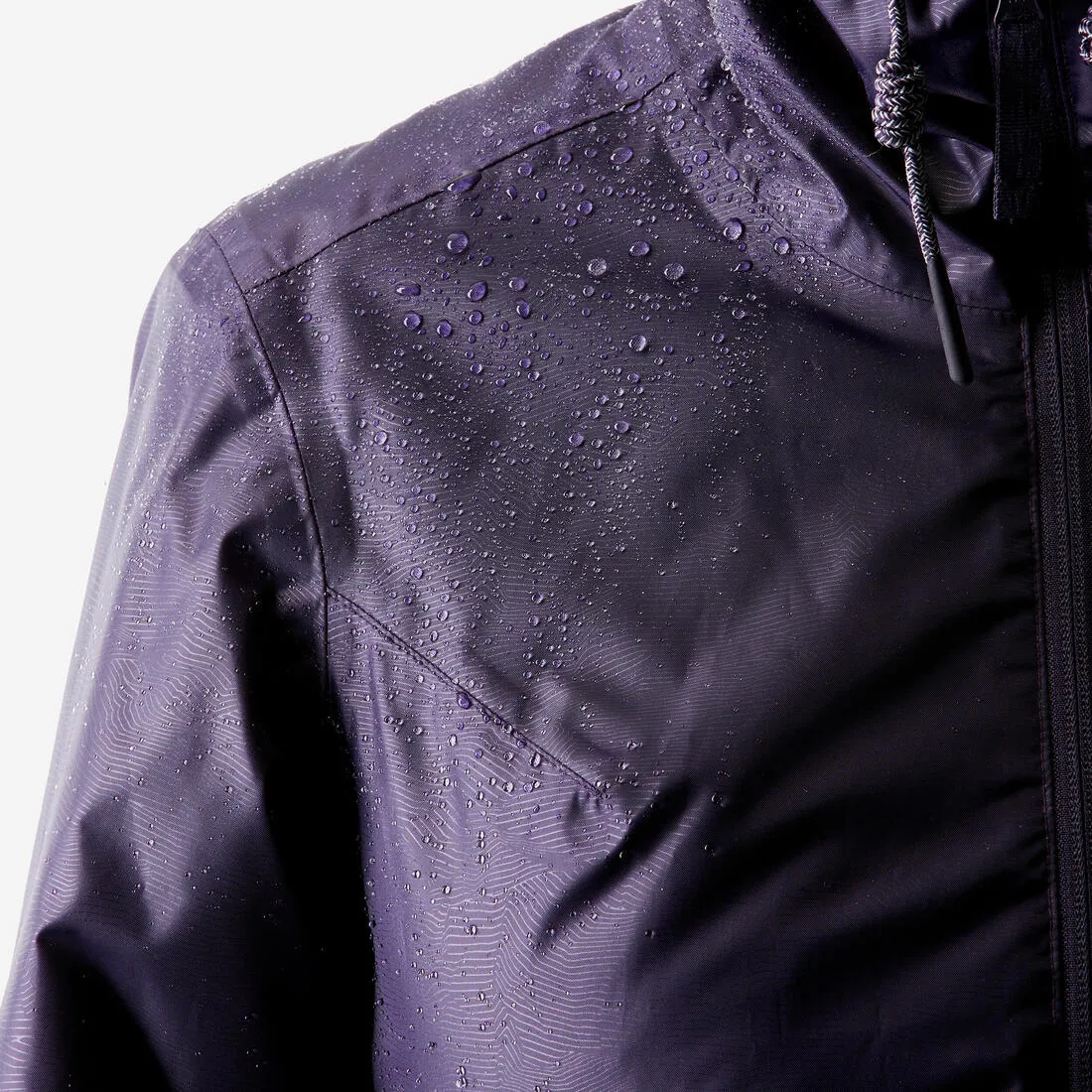Veste de randonnée -5°C imperméable femme, NH100 violet