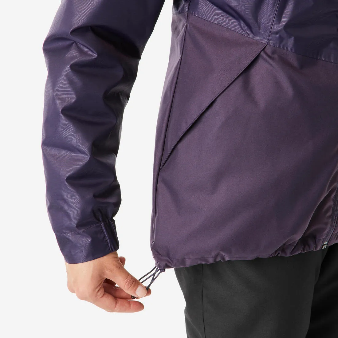 Veste de randonnée -5°C imperméable femme, NH100 violet
