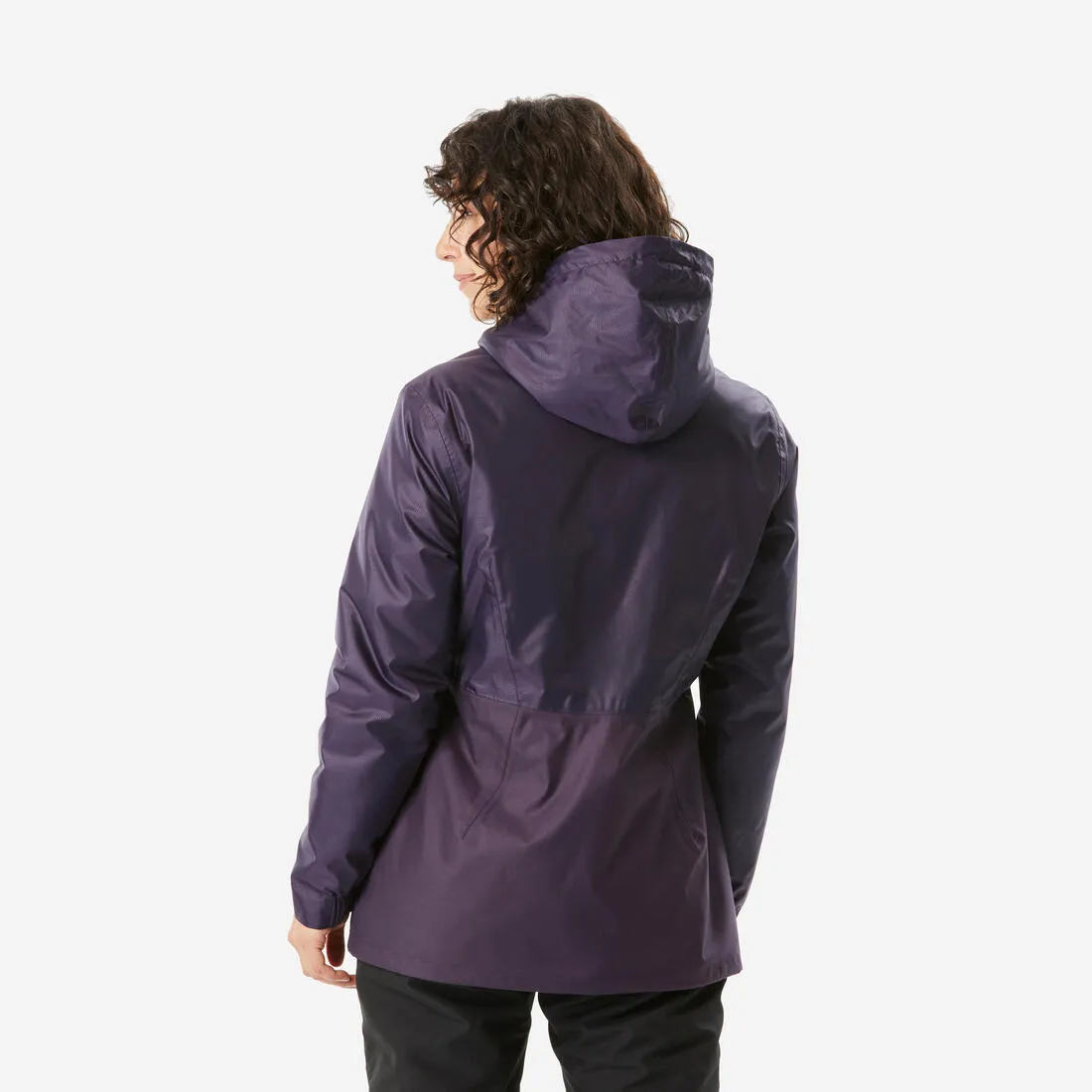 Veste de randonnée -5°C imperméable femme, NH100 violet