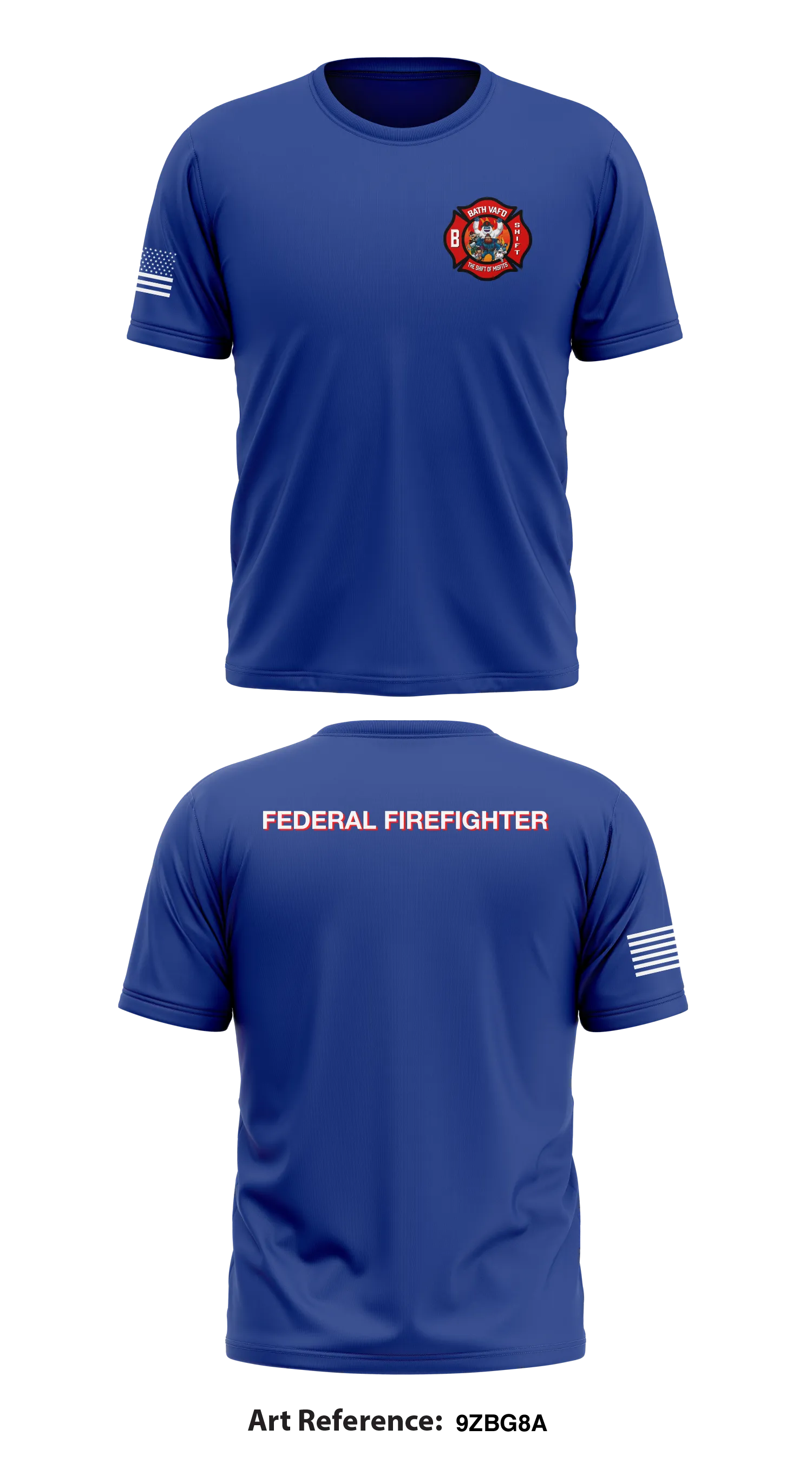 Veteran Affairs Fire Department-Bath, NY Store 1 Core Men's SS Performance Tee - 9ZBg8a