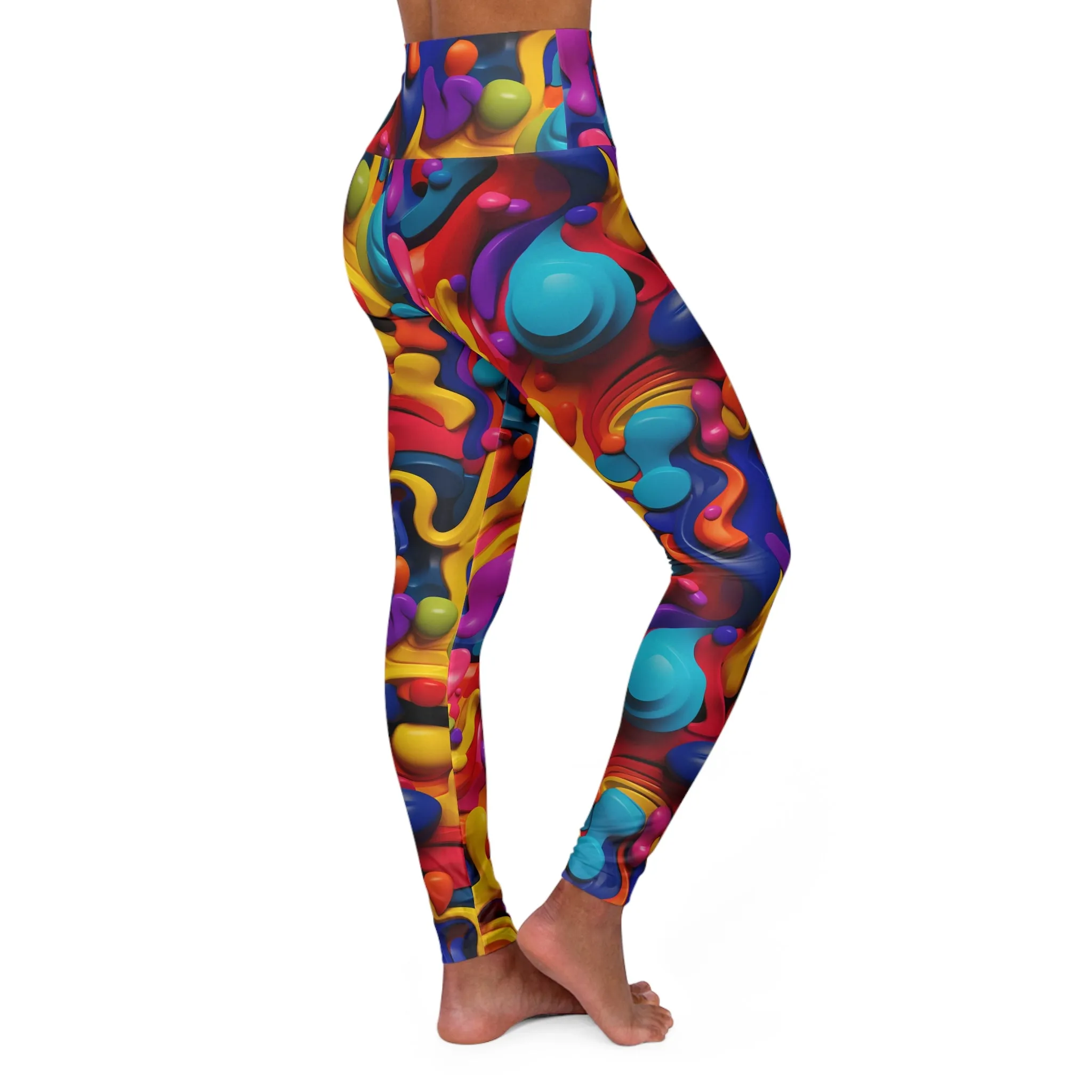 Vibrant High Waisted Yoga Leggings for Ultimate Comfort and Style