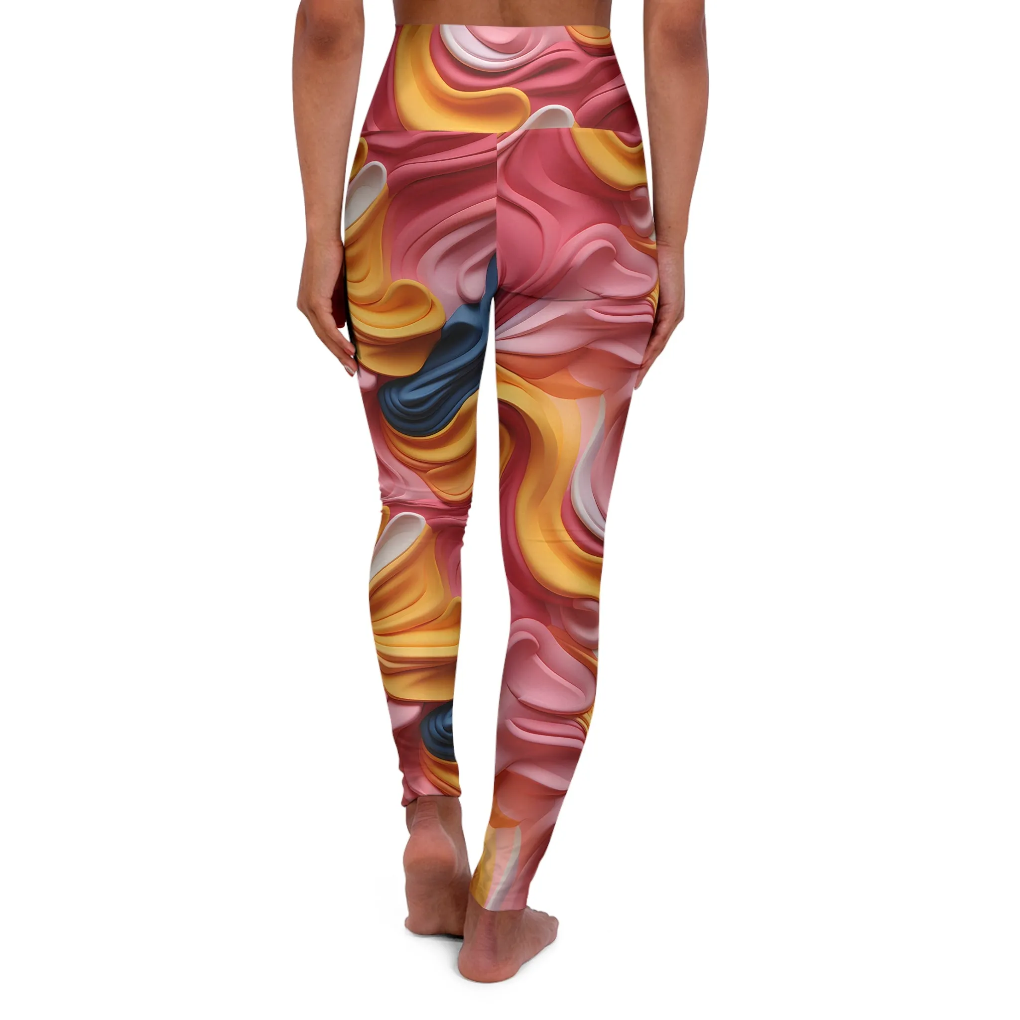 Vibrant High Waisted Yoga Leggings - Stylish Activewear for Comfort & Movement