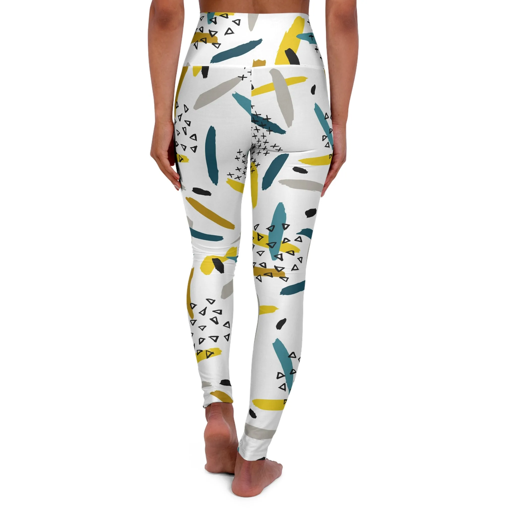 Vibrant High Waisted Yoga Leggings – Stylish Activewear for Fitness Enthusiasts