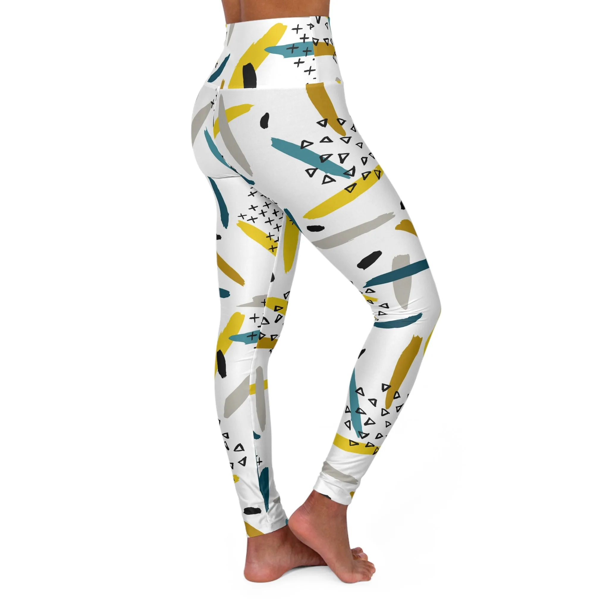 Vibrant High Waisted Yoga Leggings – Stylish Activewear for Fitness Enthusiasts