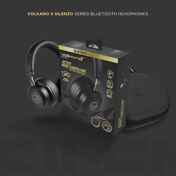 VolkanoX Silenzo Series Active Noise Cancelling Headphones   VKX-2101-BK