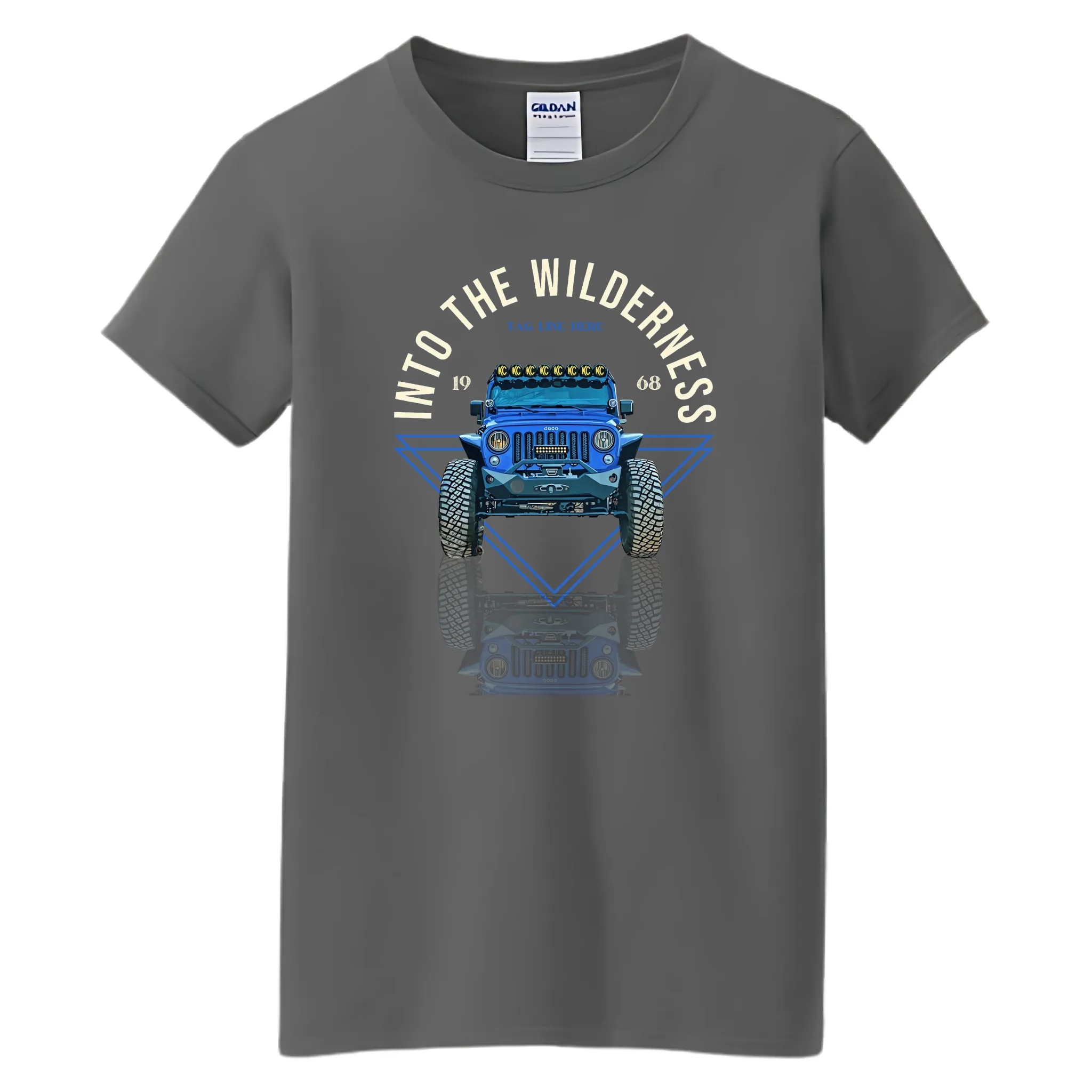VOZUKO Custom 4x4 Jeep Wilderness T Shirt Men Women Made-to-Order Gildan Tee
