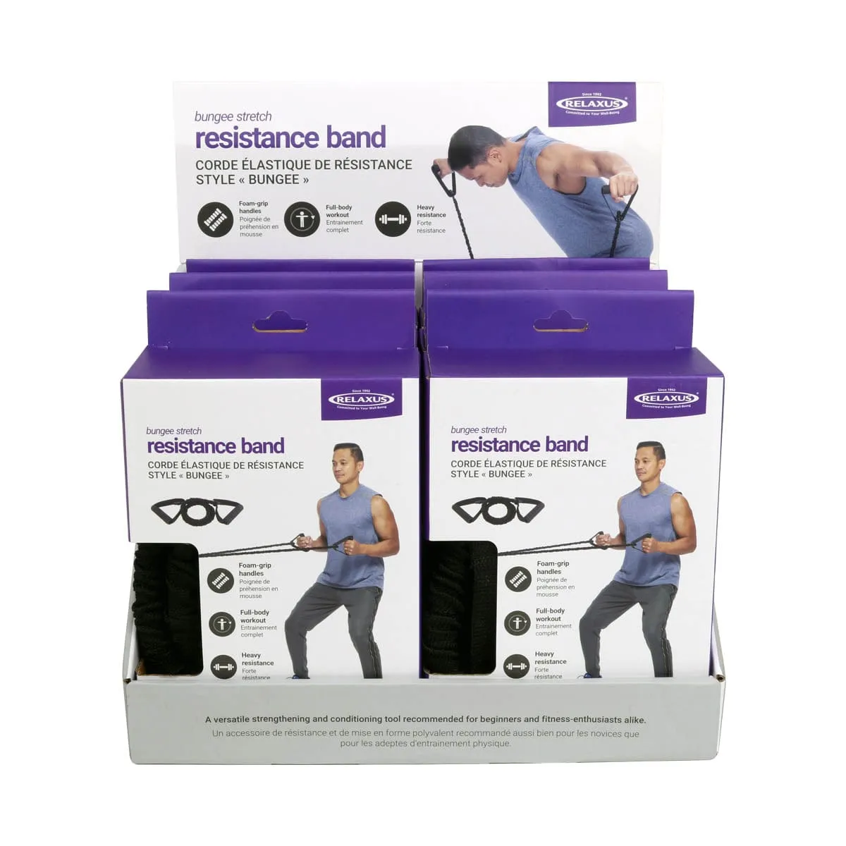 Wholesale Bungee Stretch Resistance Band - Displayer of 6