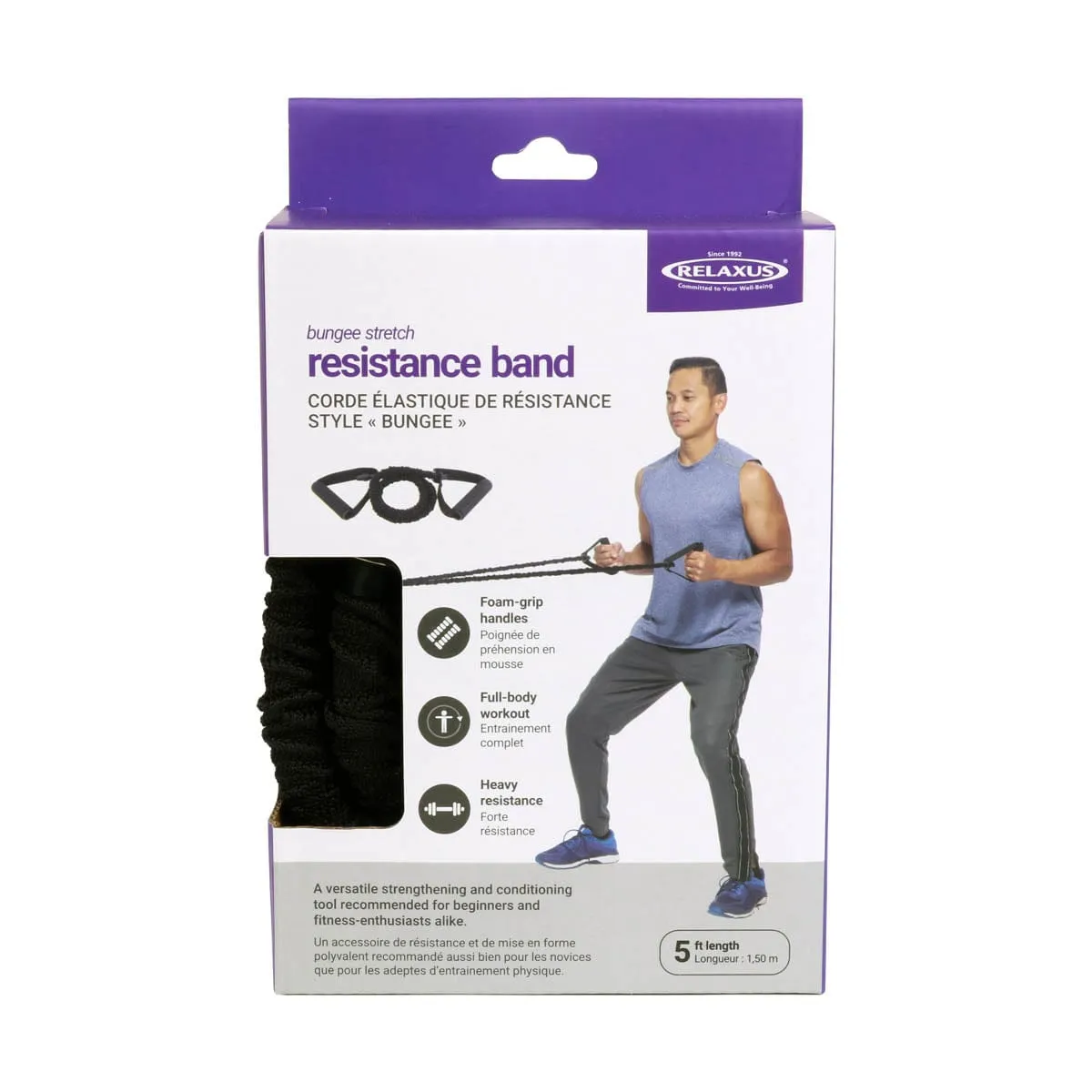 Wholesale Bungee Stretch Resistance Band - Displayer of 6