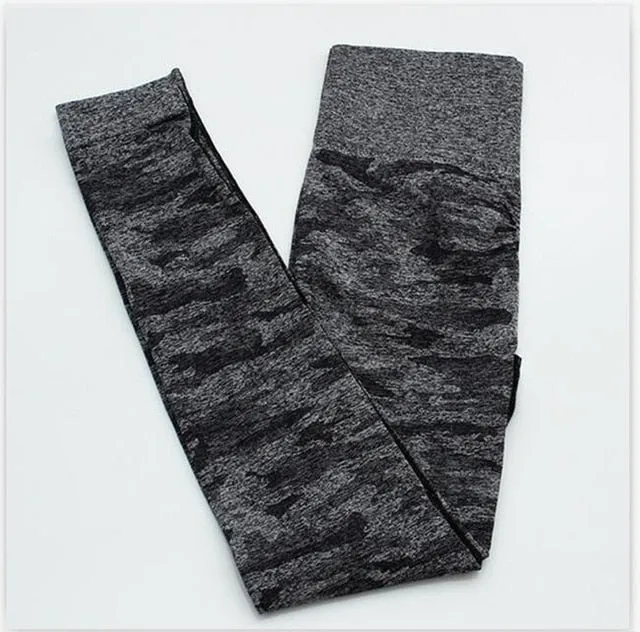Woman Fitness Camouflage Seamless Leggings High Waist Yoga Pants