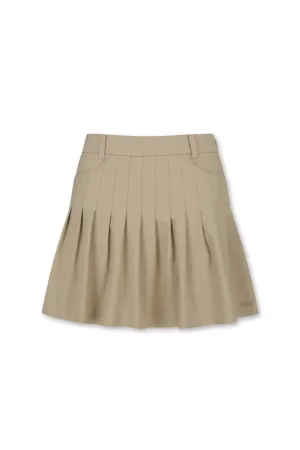 Women Athletic A-line gather Skort Brown