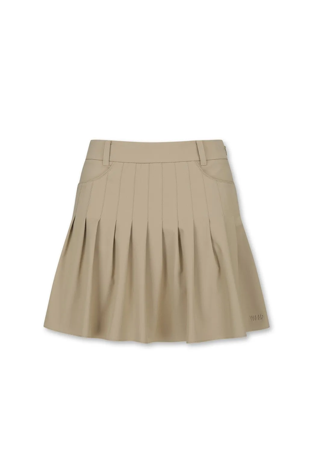 Women Athletic A-line gather Skort Brown
