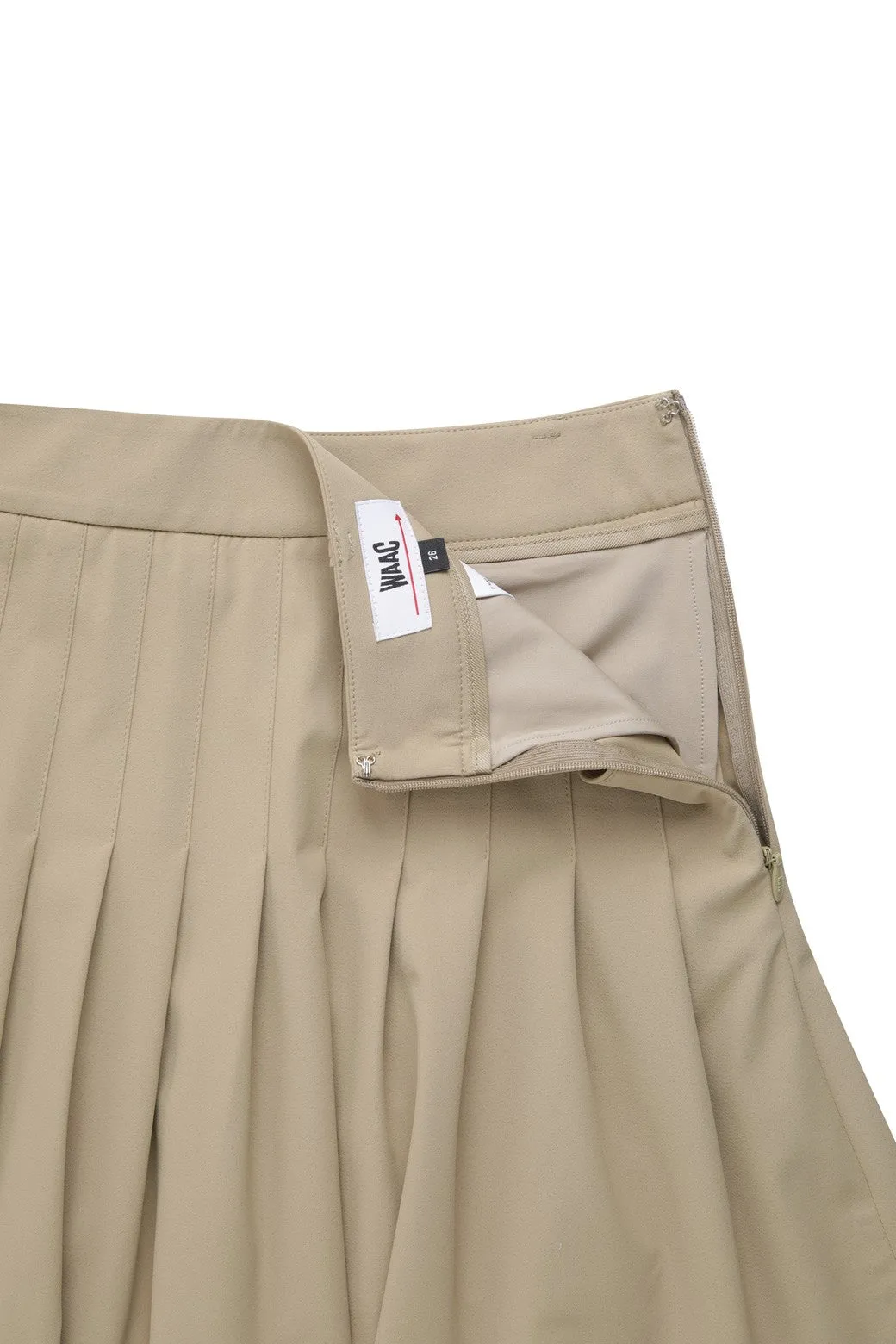 Women Athletic A-line gather Skort Brown