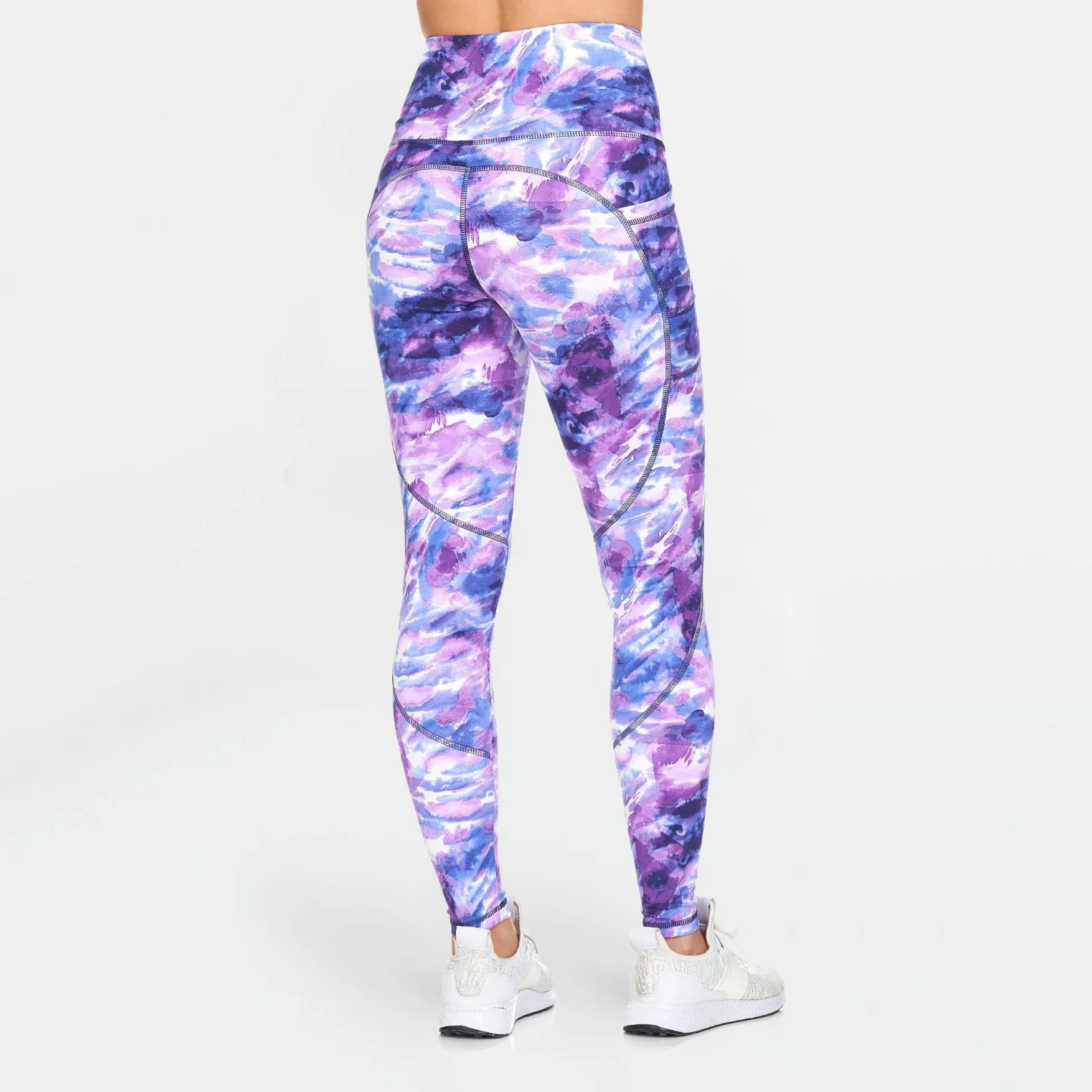 Women's Active High Rise Printed Leggings with Pockets
