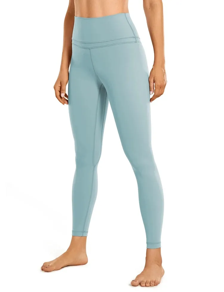 Women's Butt Lift Running Tights - Ribbed High Waisted Yoga Leggings