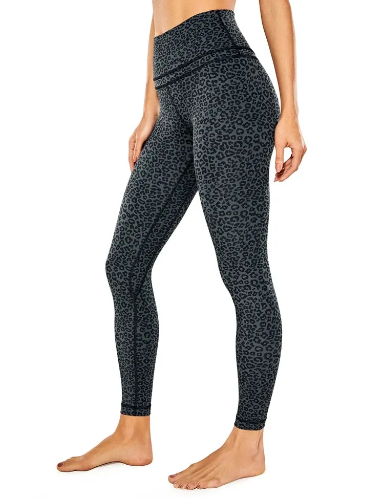 Women's Butt Lift Running Tights - Ribbed High Waisted Yoga Leggings
