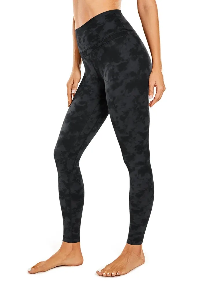 Women's Butt Lift Running Tights - Ribbed High Waisted Yoga Leggings